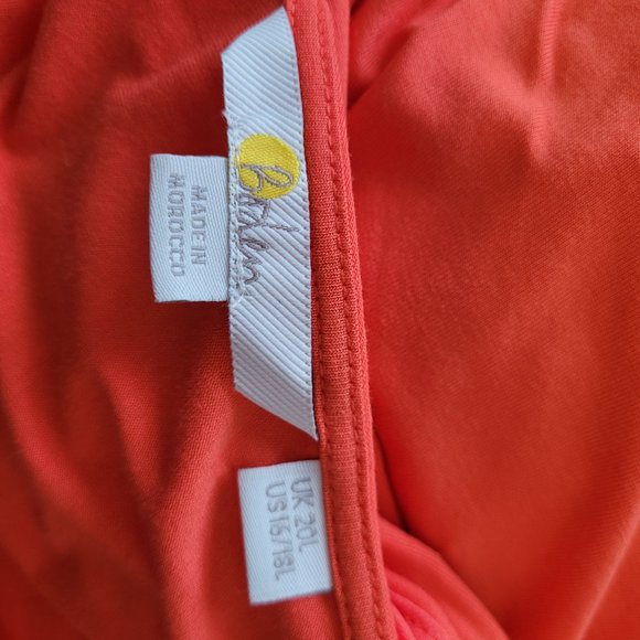 BODEN Women’s Orange Sleeveless Dress Size 20 UK - Picture 5 of 8